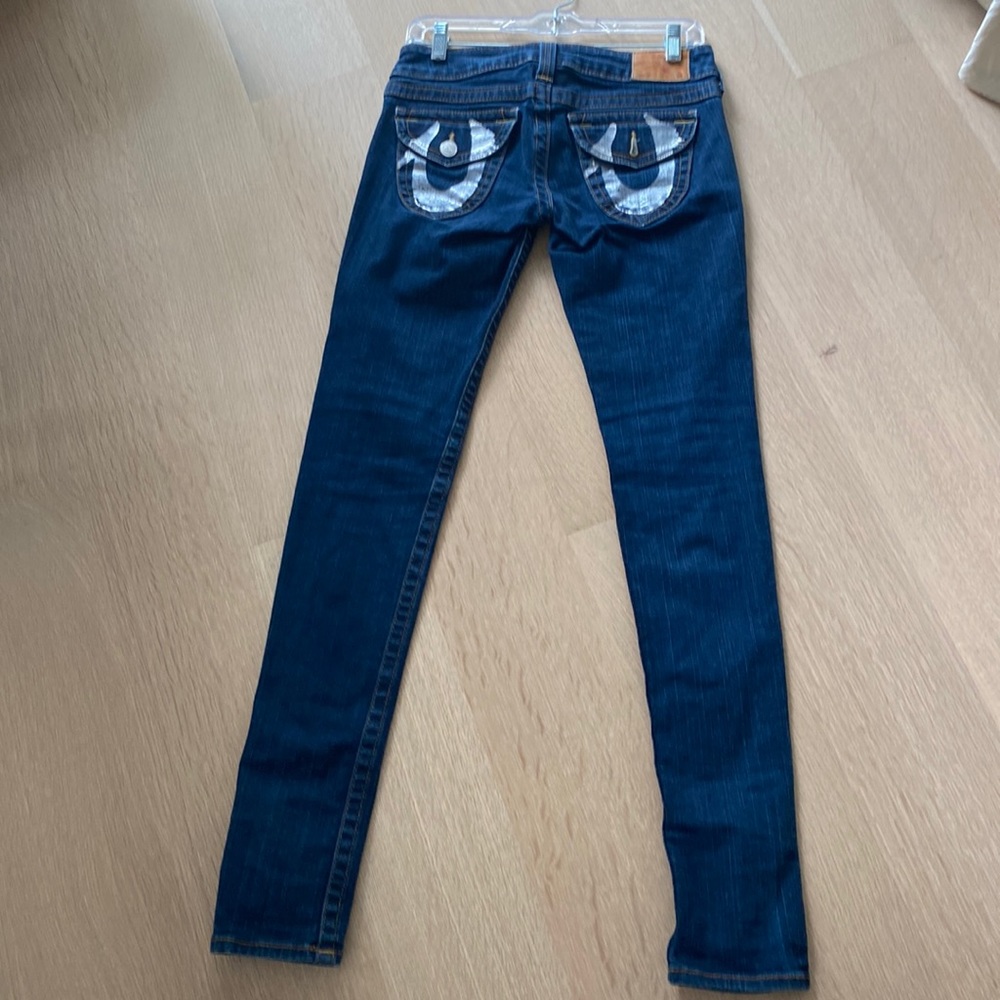 True Religion y2k jeans painted pockets excellent condition size 27 authentic
